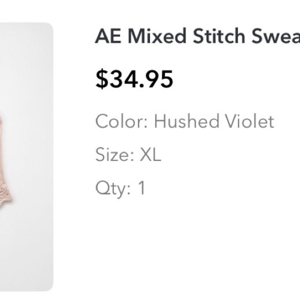 American Eagle pink sweater tank. - Picture 2 of 2